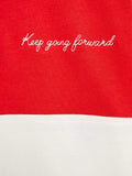 EMBROIDERED THREE-TONE POLO SHIRT