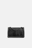 EMBOSSED CHAIN-TRIMMED BAG
