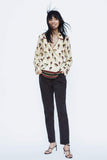 BALLOON PRINT BLOUSE