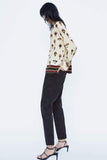 BALLOON PRINT BLOUSE
