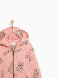 'LOVE’ PLUSH JERSEY JACKET12